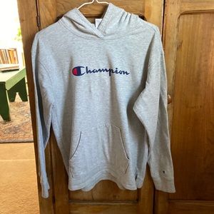 Champion Hooded Long Sleeve Shirt